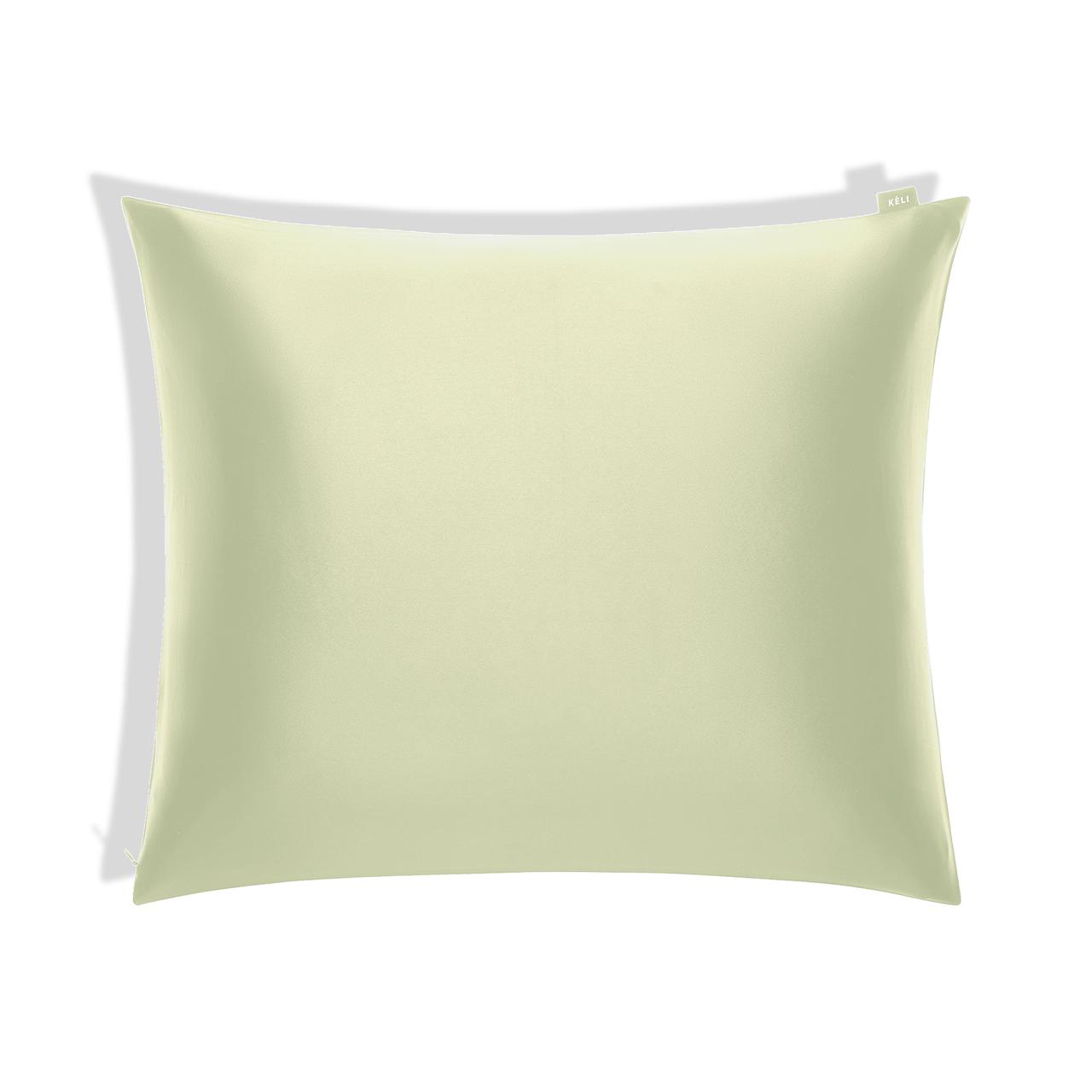 Premium sidenkudde ärtgrön